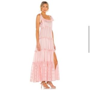 LoveShackFancy Burrows Dress in Pale Pink Dogwood Size 6